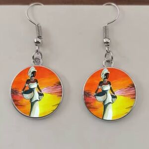 Colorful Artistic Earrings